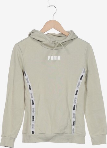 PUMA Sweatshirt & Zip-Up Hoodie in S in Green: front