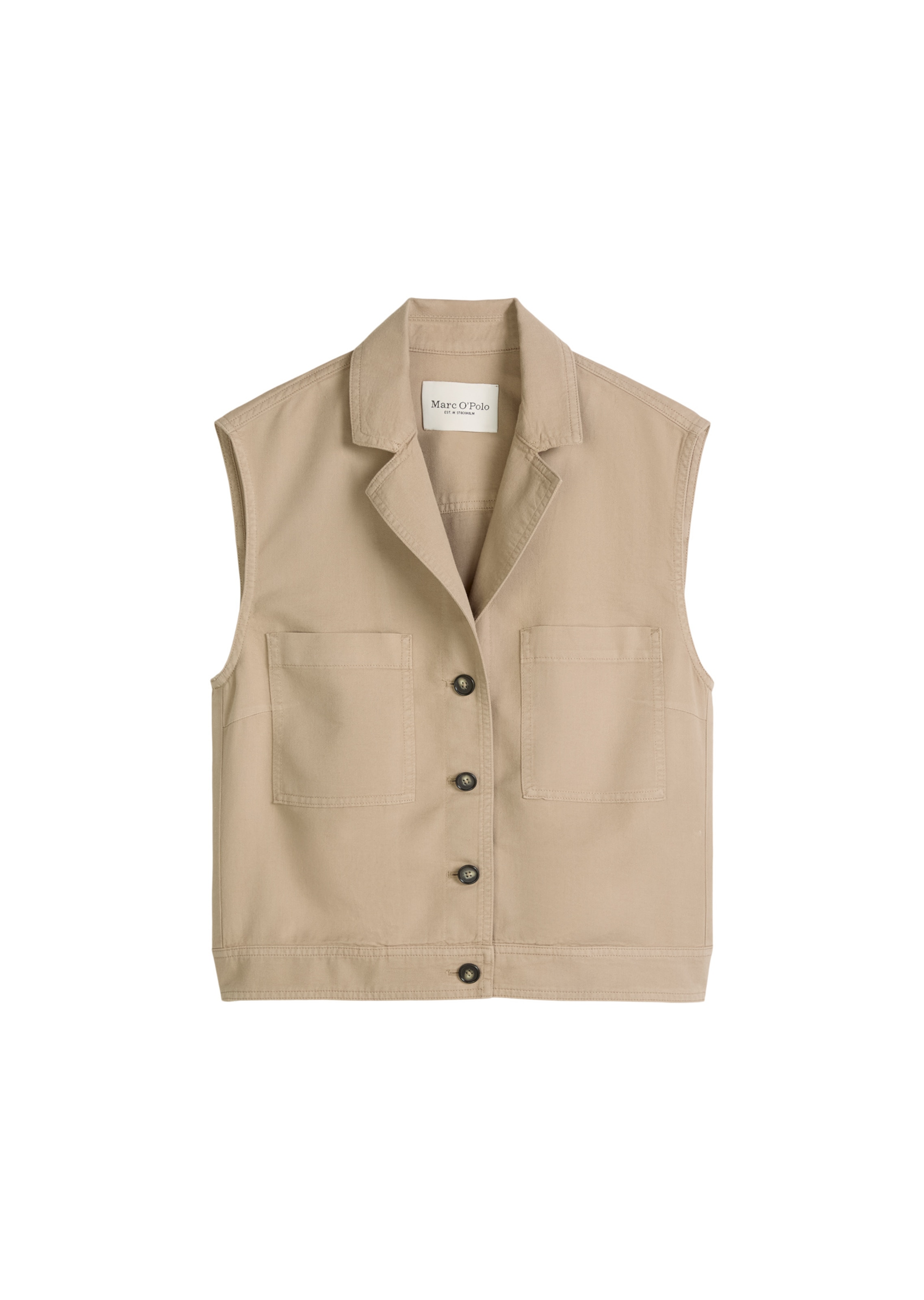 Marc O'Polo Vest in Brown: front