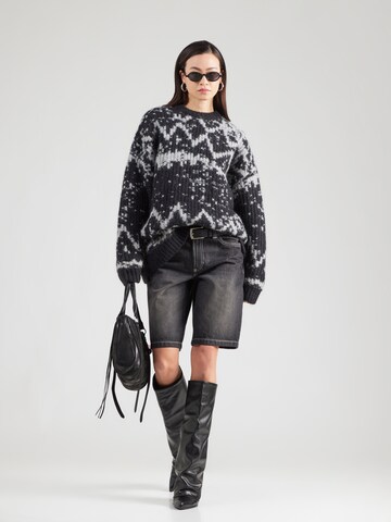 melns WEEKDAY Džemperis