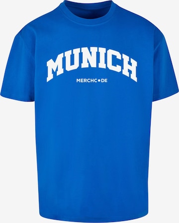 Merchcode T-Shirt 'Munich' in Blau: Vorderseite