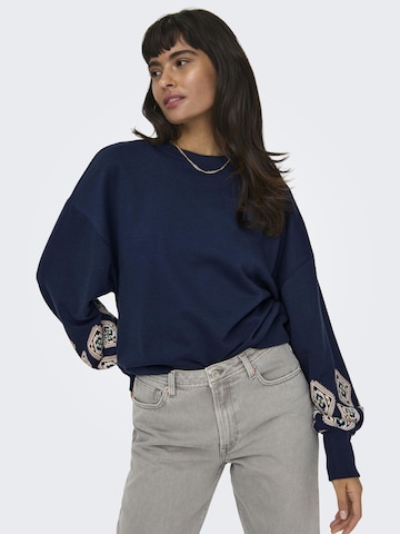 ONLY Sweatshirt 'Brooke' in Blau