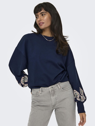 ONLY Sweatshirt 'Brooke' in Blauw