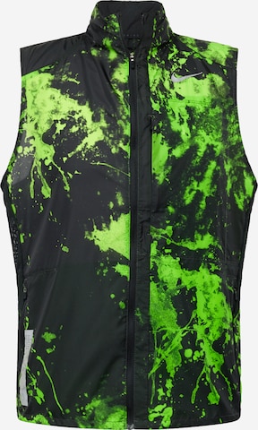 NIKE Sportbodywarmer in Groen: voorkant