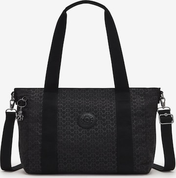 KIPLING - Mala de ombro 'Asseni' em preto: frente