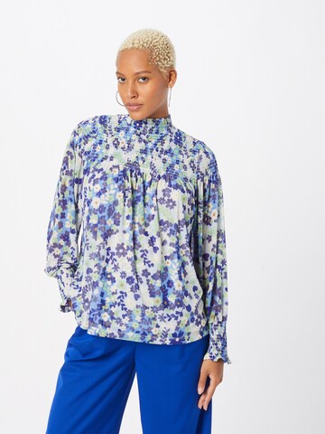 Fabienne Chapot Blouse 'Mila' in Blauw: voorkant