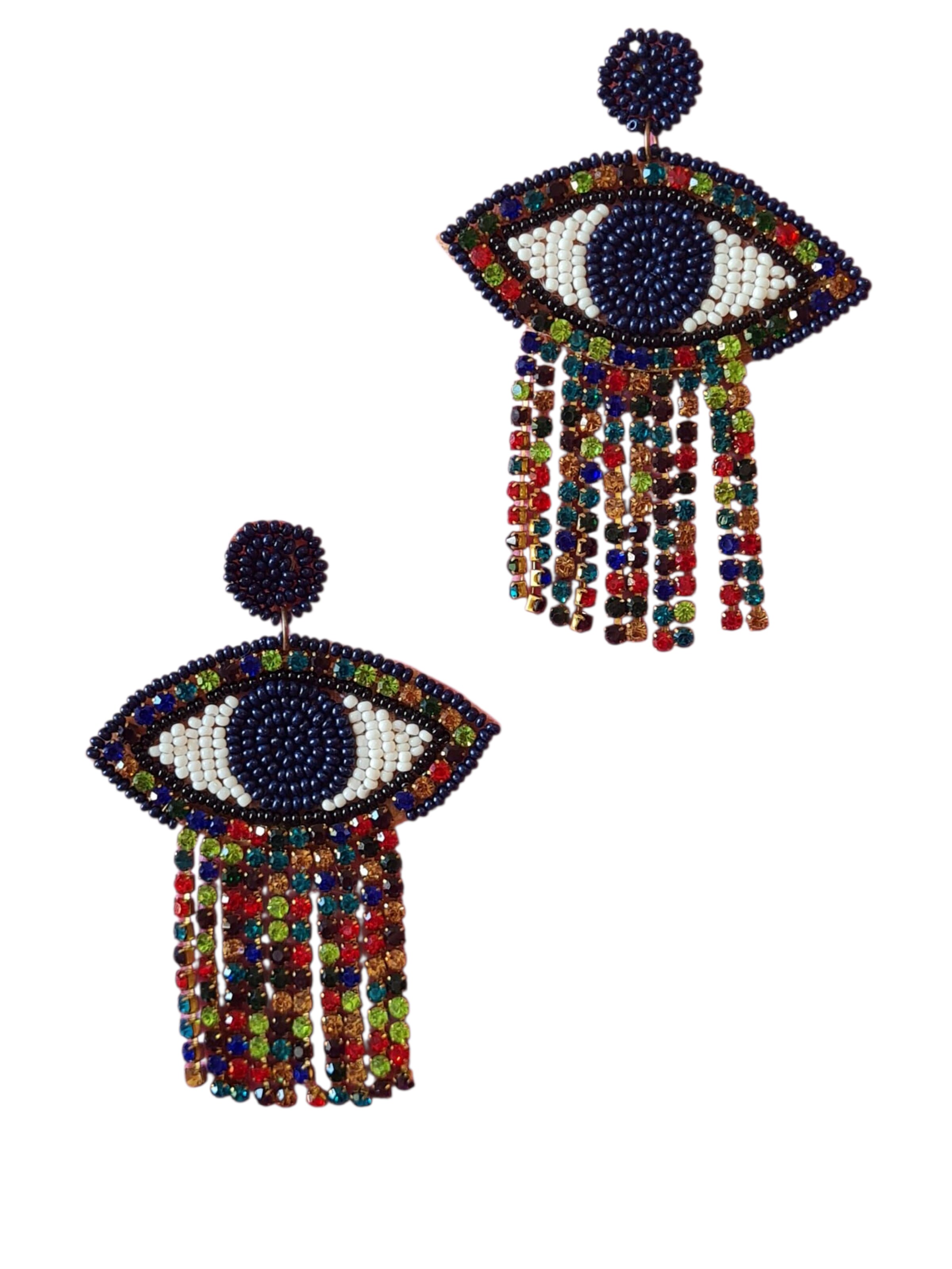 PfauGermany Earrings 'Evil Eye' in Mixed colors