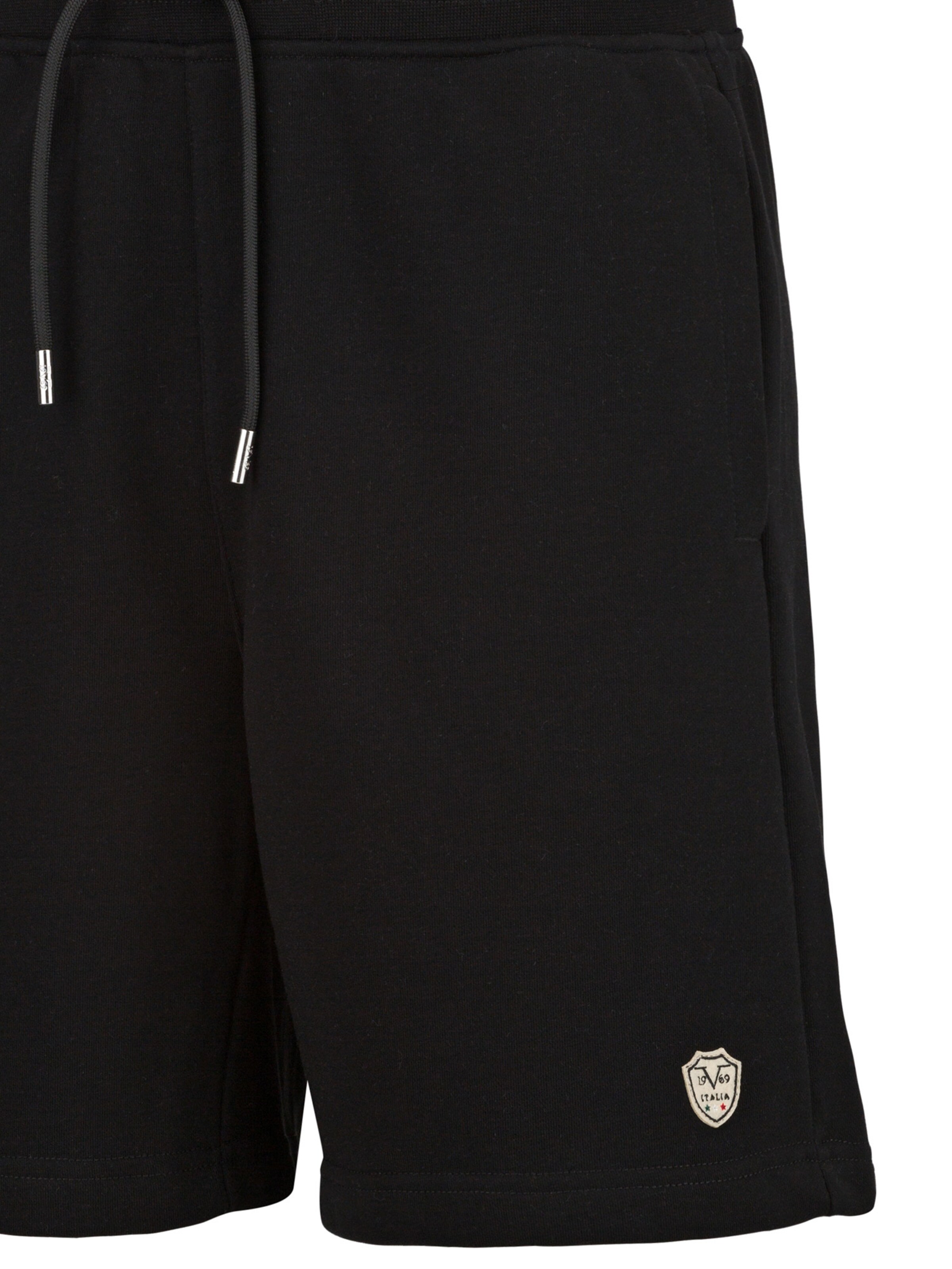 19V69 ITALIA Regular Trousers 'Sergio' in Black