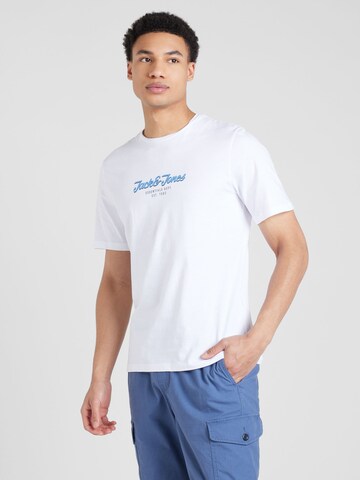 T-Shirt 'HENRY' JACK & JONES en blanc : devant