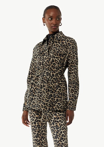 Veste mi-saison COMMA en marron : devant