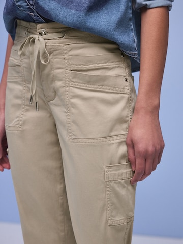 Effilé Pantalon cargo 'Bonny' STREET ONE en beige