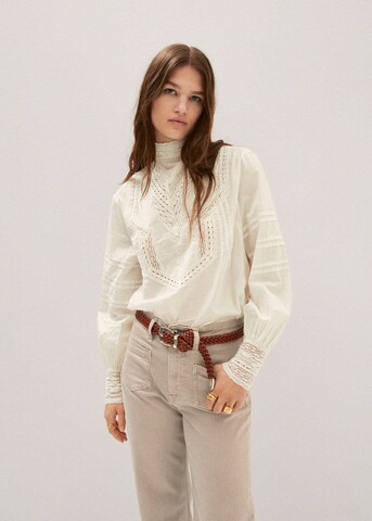 MANGO Wide leg Jeans in Beige