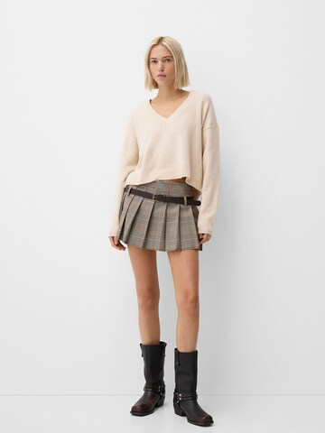 Bershka Pullover in Beige