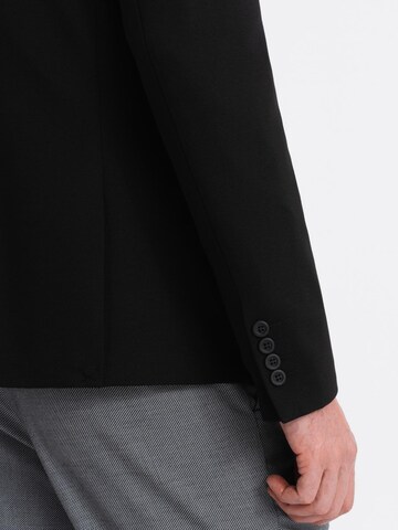 Coupe regular Veste de costume Ombre en noir