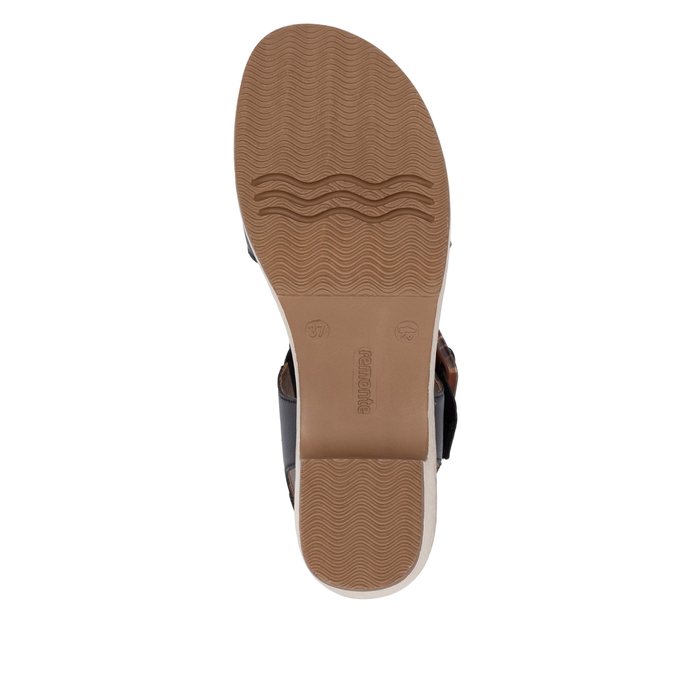 REMONTE Strap Sandals in Black