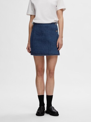 SELECTED FEMME Nederdel 'Clair' i blå