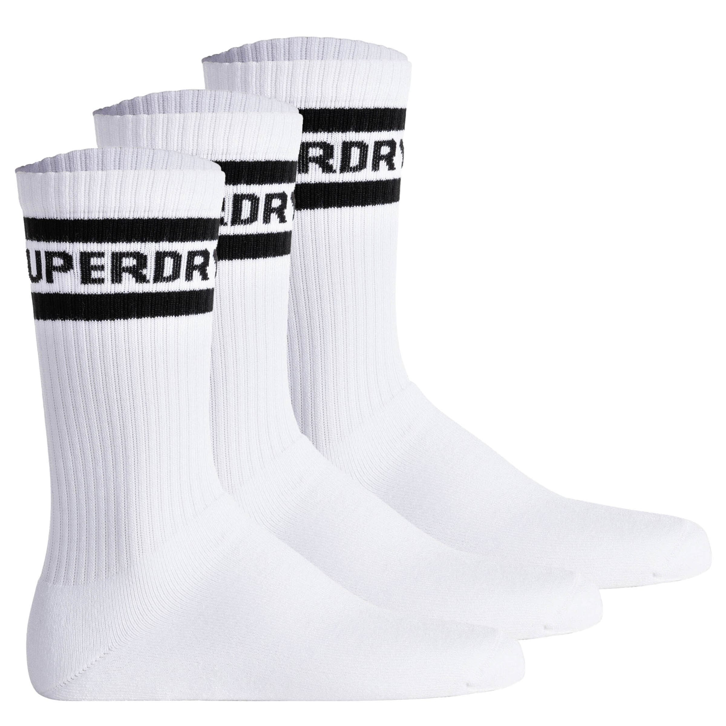 Chaussettes de sport Superdry en blanc