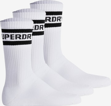 balta Superdry Sportinės kojinės