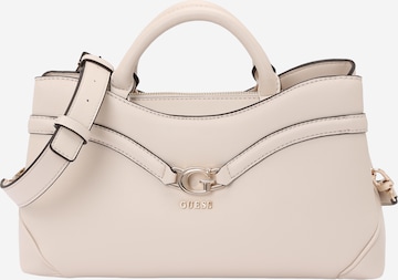 GUESS Käsilaukku 'DEA GIRLFRIEND SATCHEL' värissä beige: etupuoli