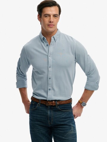 Fit confort Chemise 'Vintage Destroy' Superdry & Co en bleu : devant