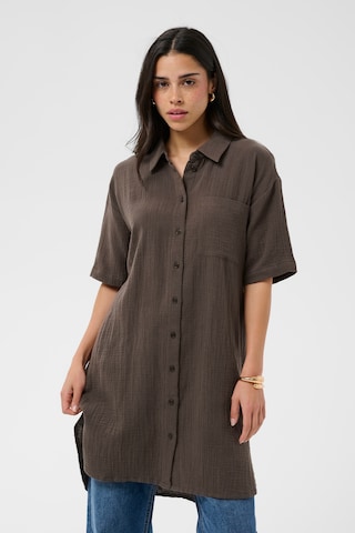 Kaffe Shirt 'KAVafla' in Brown: front