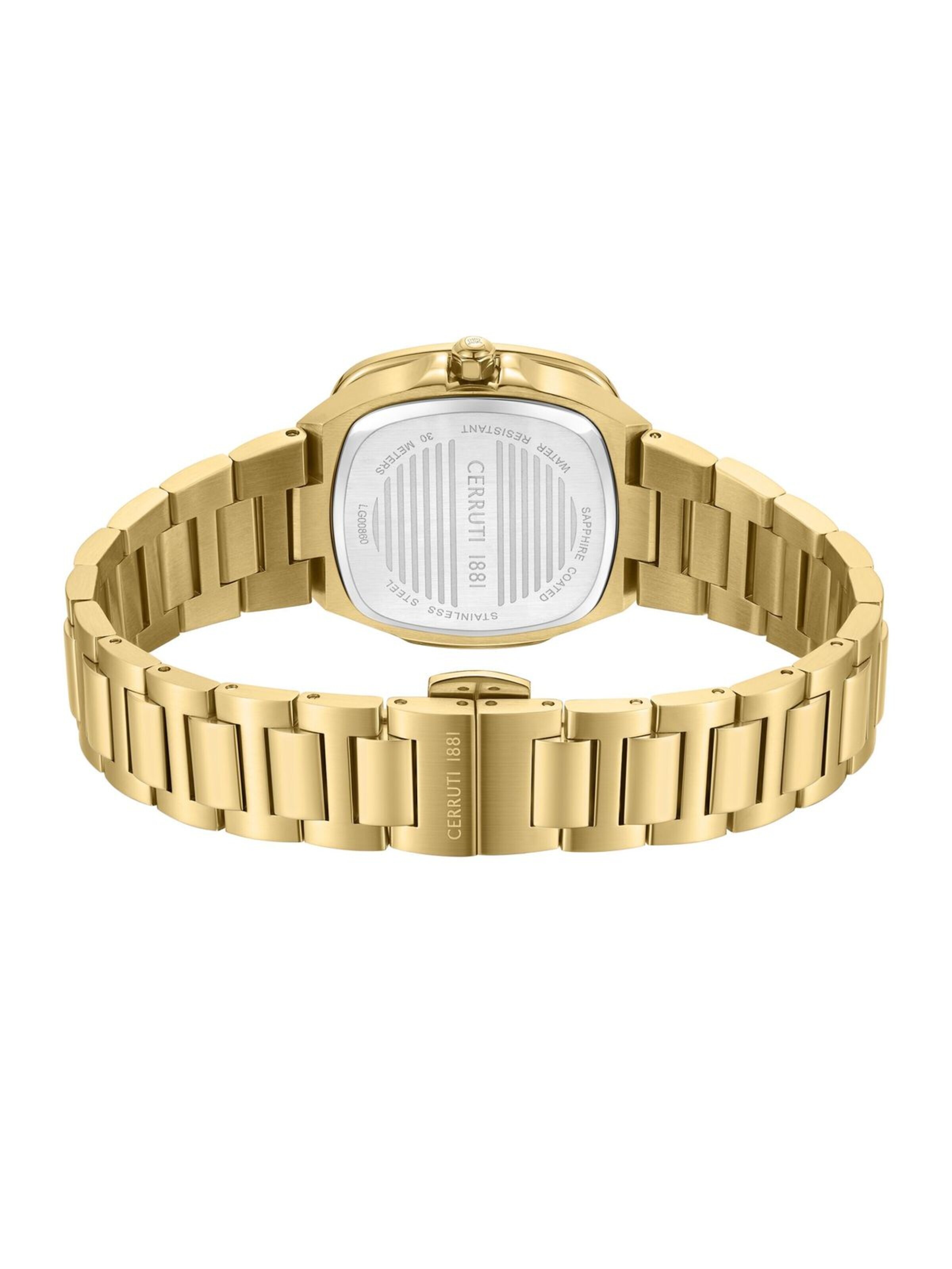 Montre à affichage analogique 'Cerruti 1881 - Function watch Casale - Quartz watch movement - Watch case width: 24 mm' CERRUTI 1881 en or