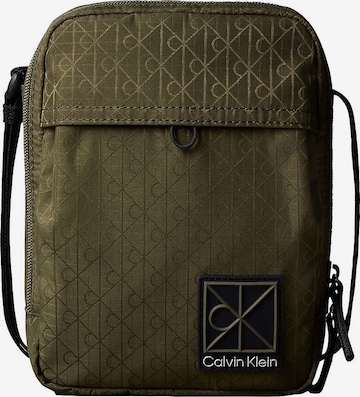 Calvin Klein Crossbody bag in Green: front