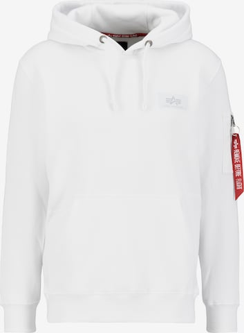 Felpa di ALPHA INDUSTRIES in bianco: frontale