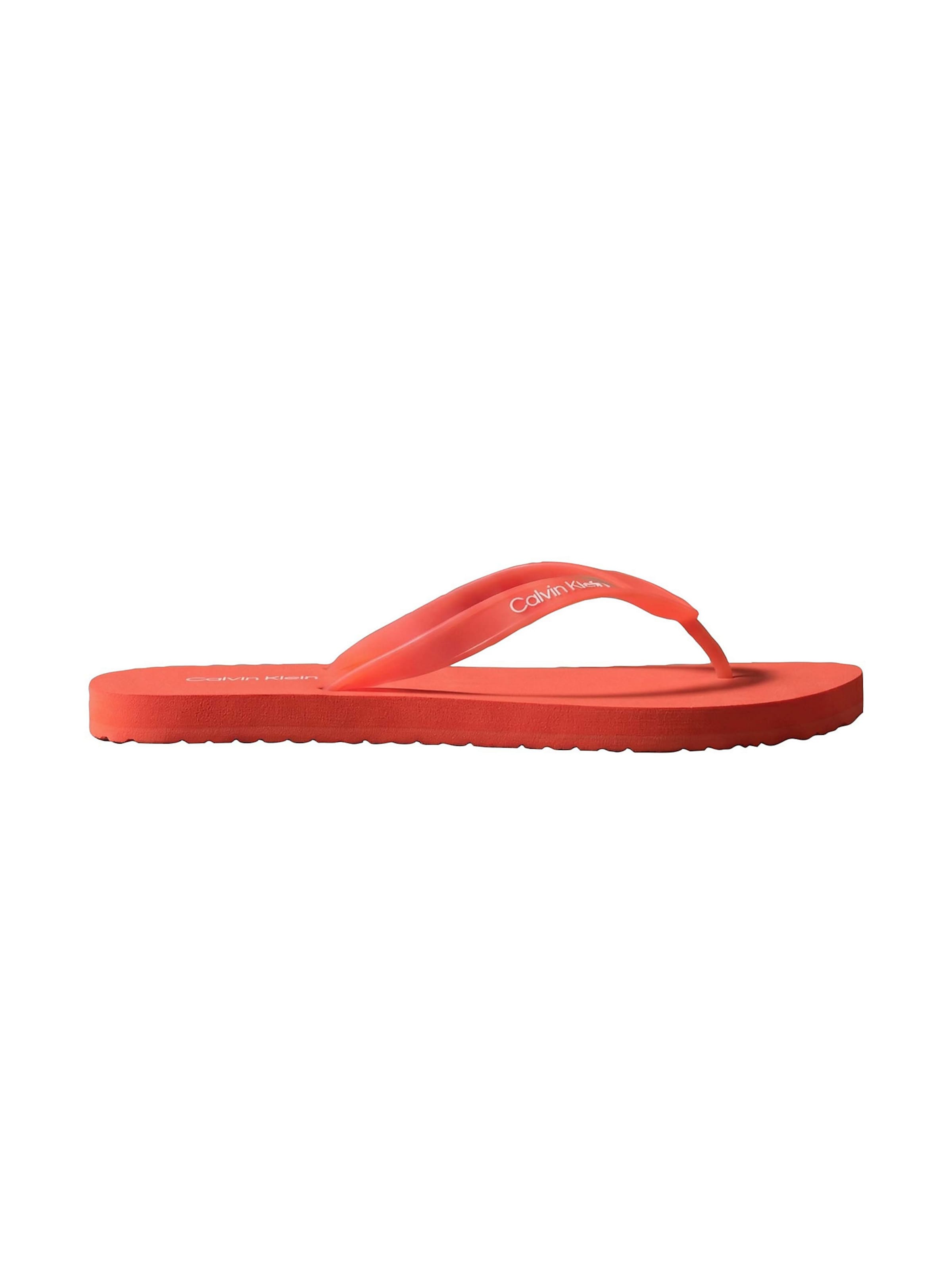 Calvin Klein T-bar sandals in Orange