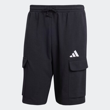 ADIDAS SPORTSWEAR Loose fit Workout Pants in Black: front