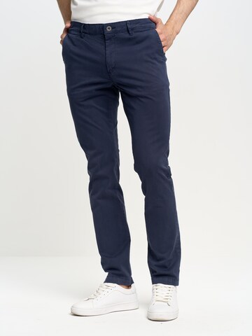 BIG STAR Tapered Chino 'ERHAT' in Blauw: voorkant