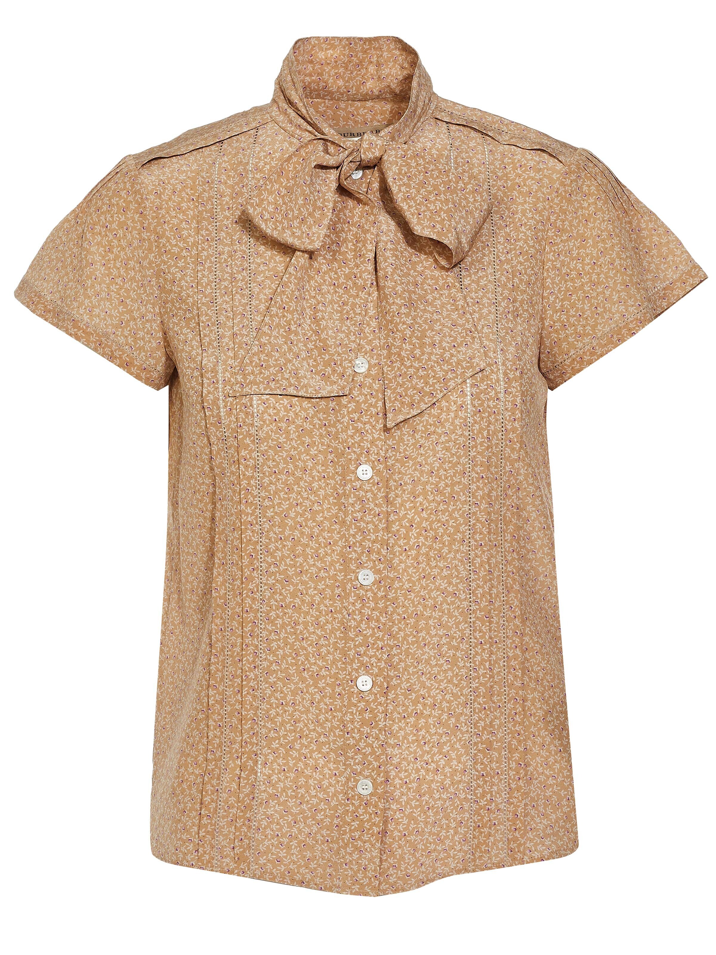 BURBERRY - Blusa em castanho: frente