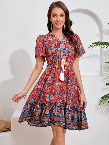 Yesfashion Letnia sukienka w kolorze różowy