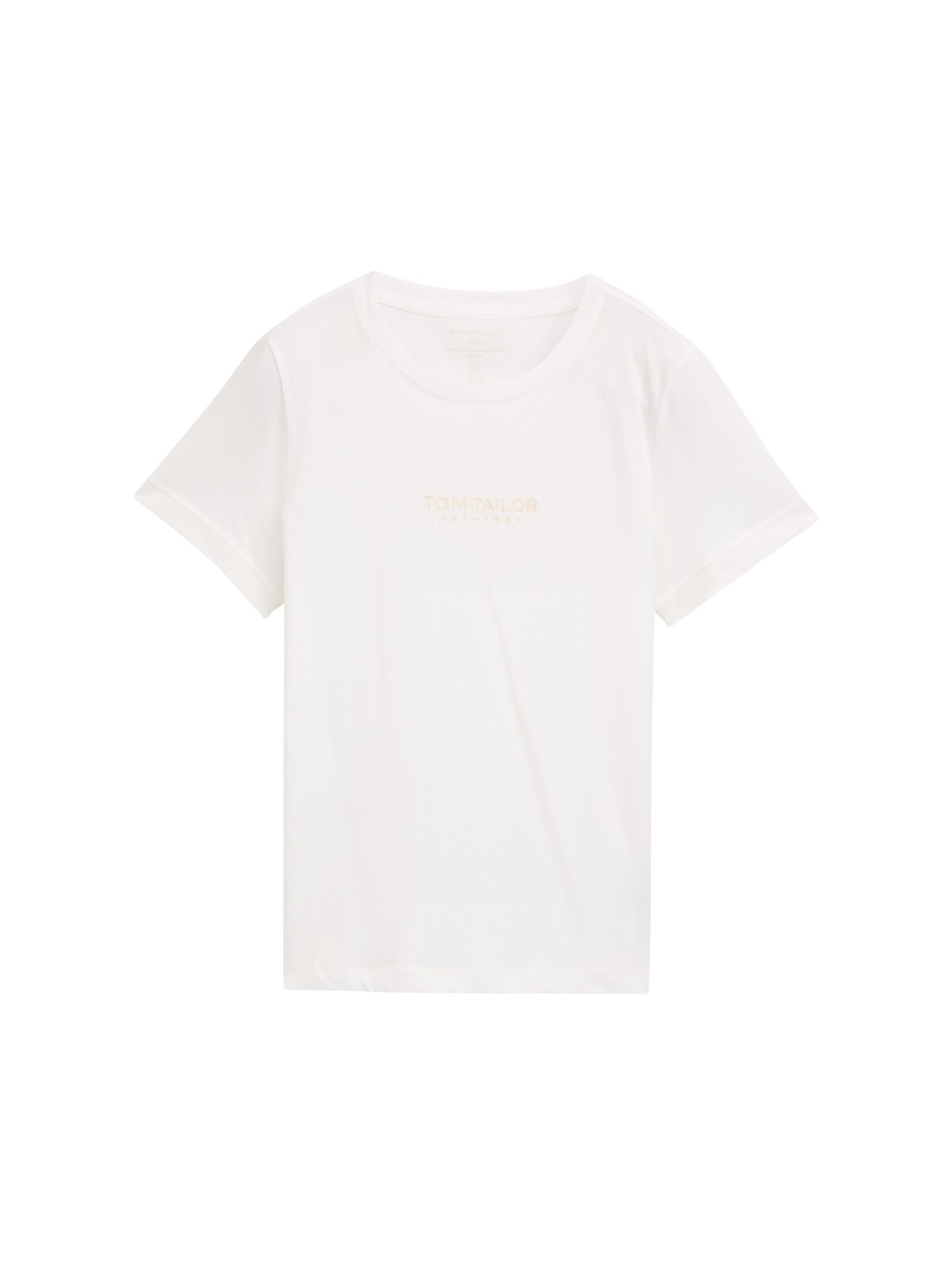 TOM TAILOR Shirt in White: front