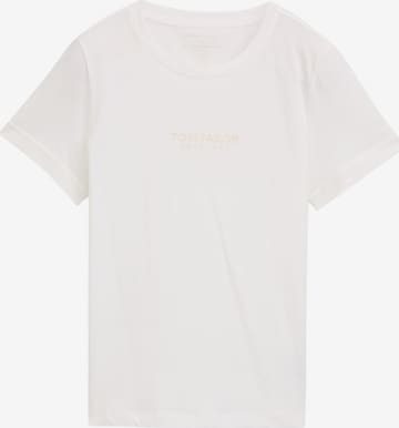 TOM TAILOR Shirt in White: front