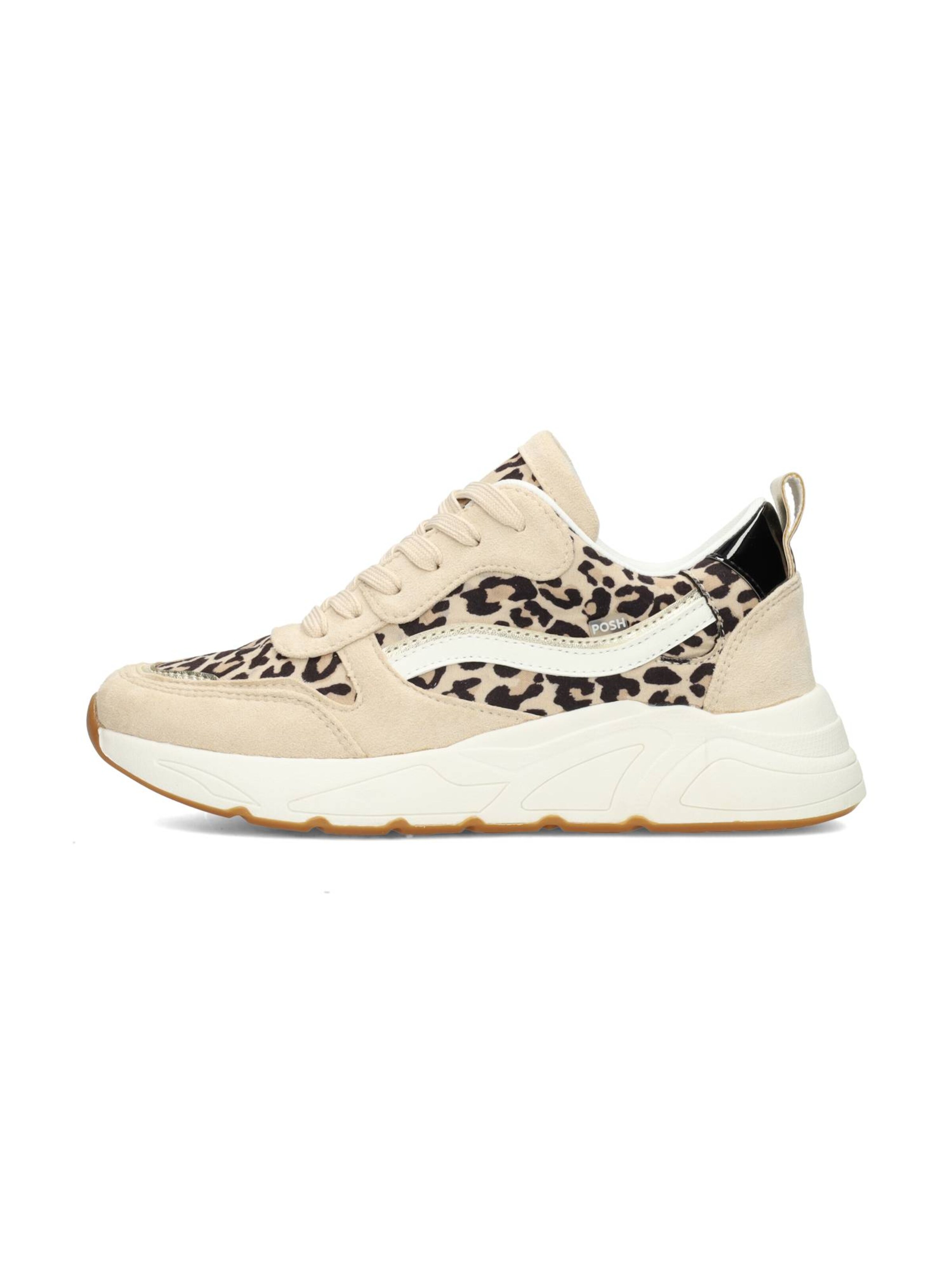 POSH by Poelman Sneakers laag 'Kiki' in Beige: voorkant