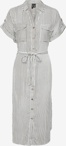 Robe-chemise 'VMBumpy' VERO MODA en beige : devant