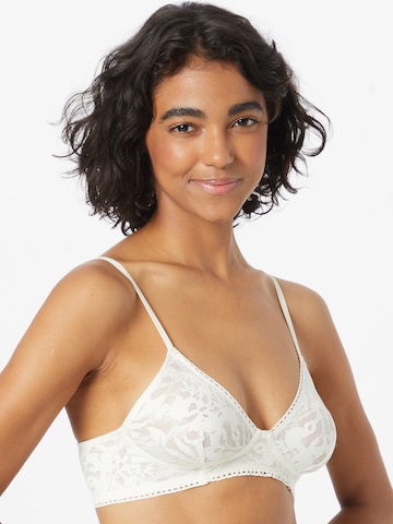 Calvin Klein Underwear Triangle Bra in White: front