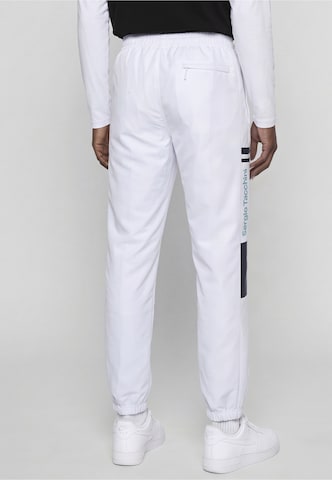 Effilé Pantalon de sport 'Termoli' Sergio Tacchini en blanc : derrière