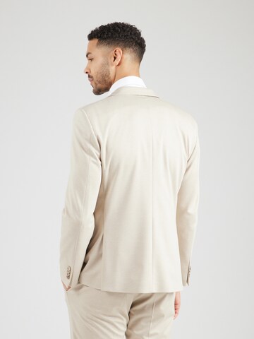 bugatti - Ajuste regular Chaqueta tipo saco para negocios en beige