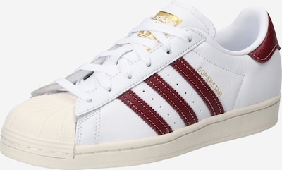 ADIDAS ORIGINALS Sneakers laag 'Superstar' in de kleur Goud / Merlot / Wit, Productweergave