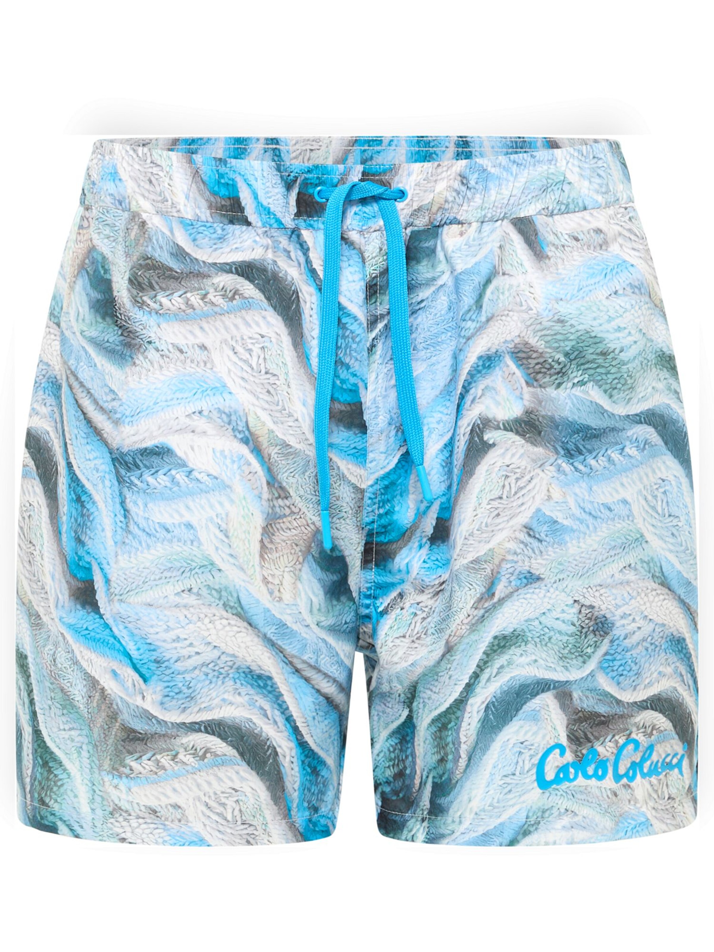 Carlo Colucci Badehose 'Ferrazin' in Blau: Vorderseite