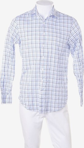 Angelo Litrico Button Up Shirt in S in Blue: front