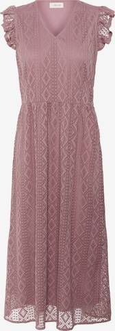 Cream Jurk 'Danika' in Roze: voorkant