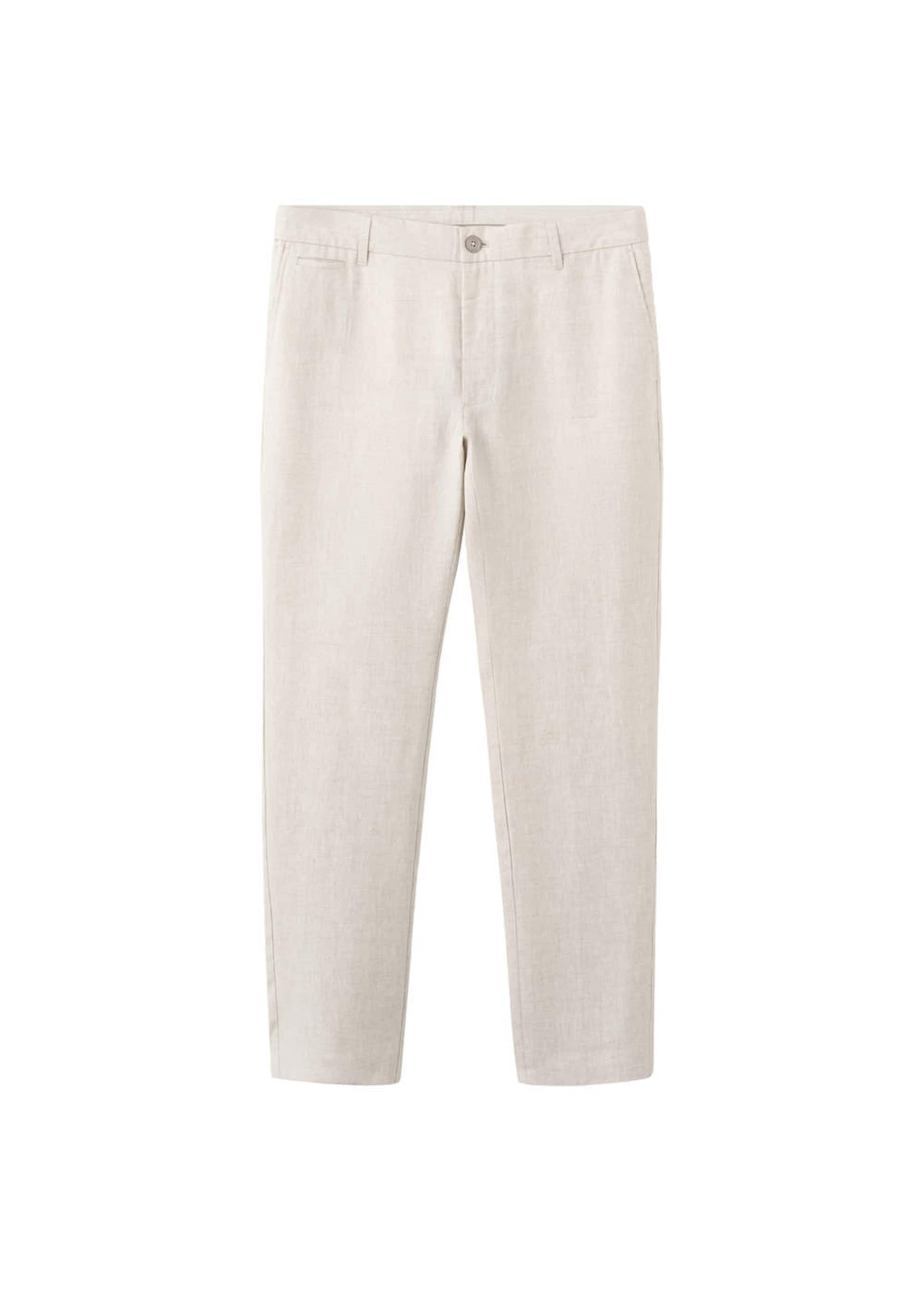 MANGO MAN Chinohose 'Oyster' in Beige: Vorderseite