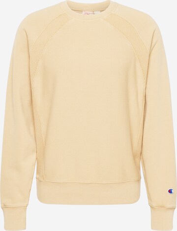 Sweat-shirt Champion Reverse Weave en beige : devant