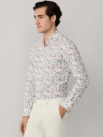 Hackett London Regular fit Overhemd 'Fauna' in Wit