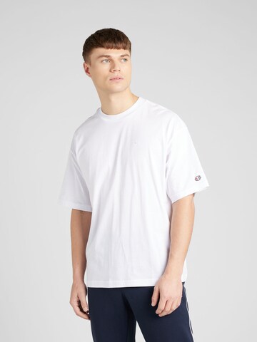 Champion Authentic Athletic Apparel - Camisa 'Legacy' em branco: frente