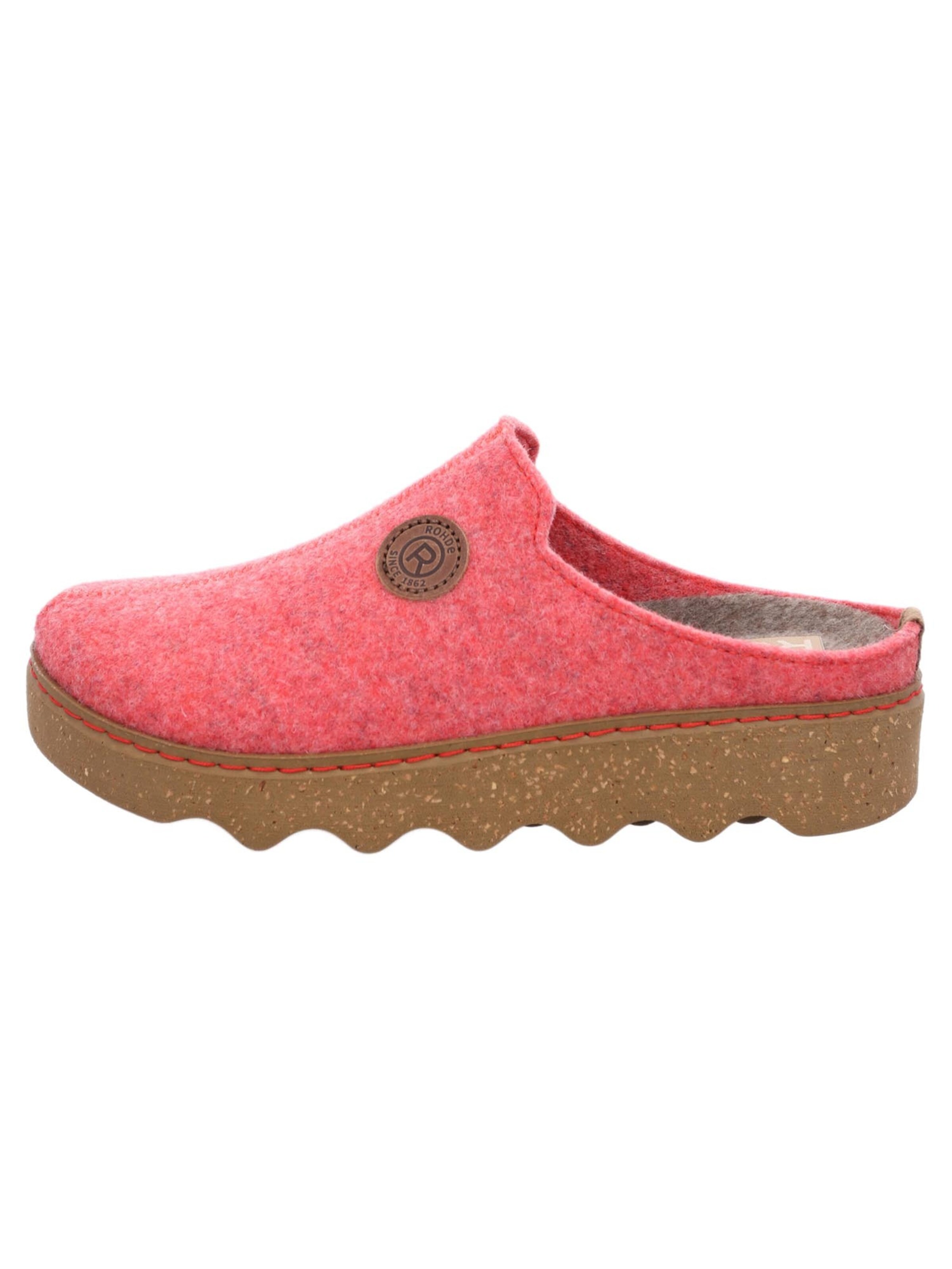 ROHDE Clogs 'Foggia-D'‌‌‌‌‌‌‌‌‌‌ in Rot: Vorderseite