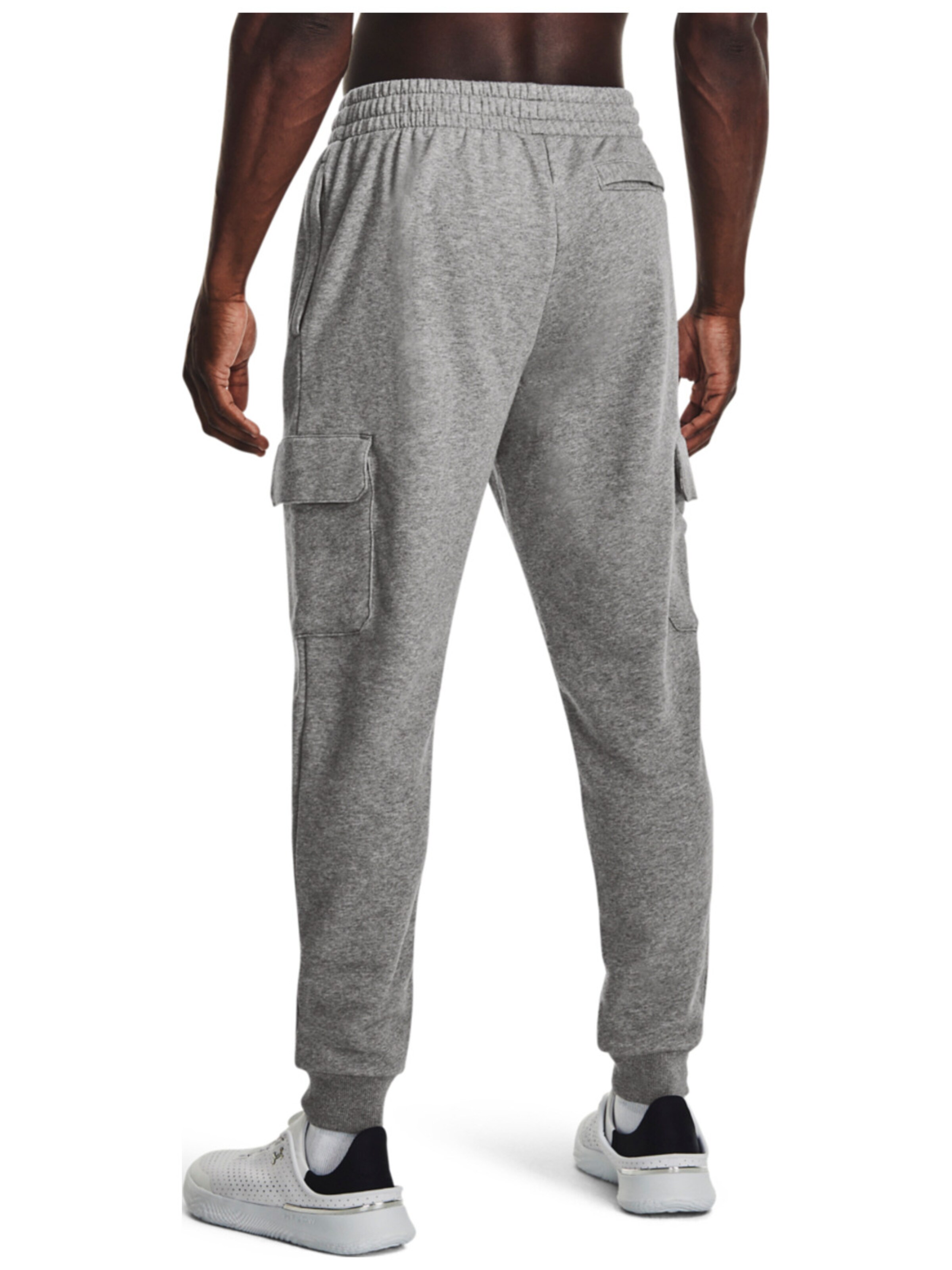 UNDER ARMOUR Regular Sports trousers 'Under Armour Rival Fleece Cargo' in Grey