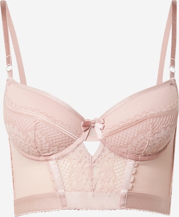 Hunkemöller Bustier Biustonosz 'Malika' w kolorze różowy: przód